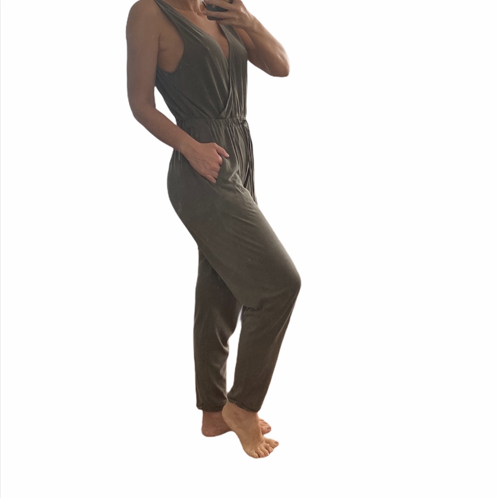 Green jumpsuit